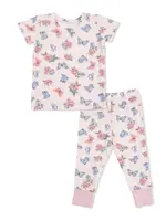 COUNTRY GIRL BOOTS SHORT SLEEVE LOUNGEWEAR SET