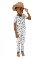COWBOY BOOTS SHORT SLEEVE LOUNGEWEAR SET