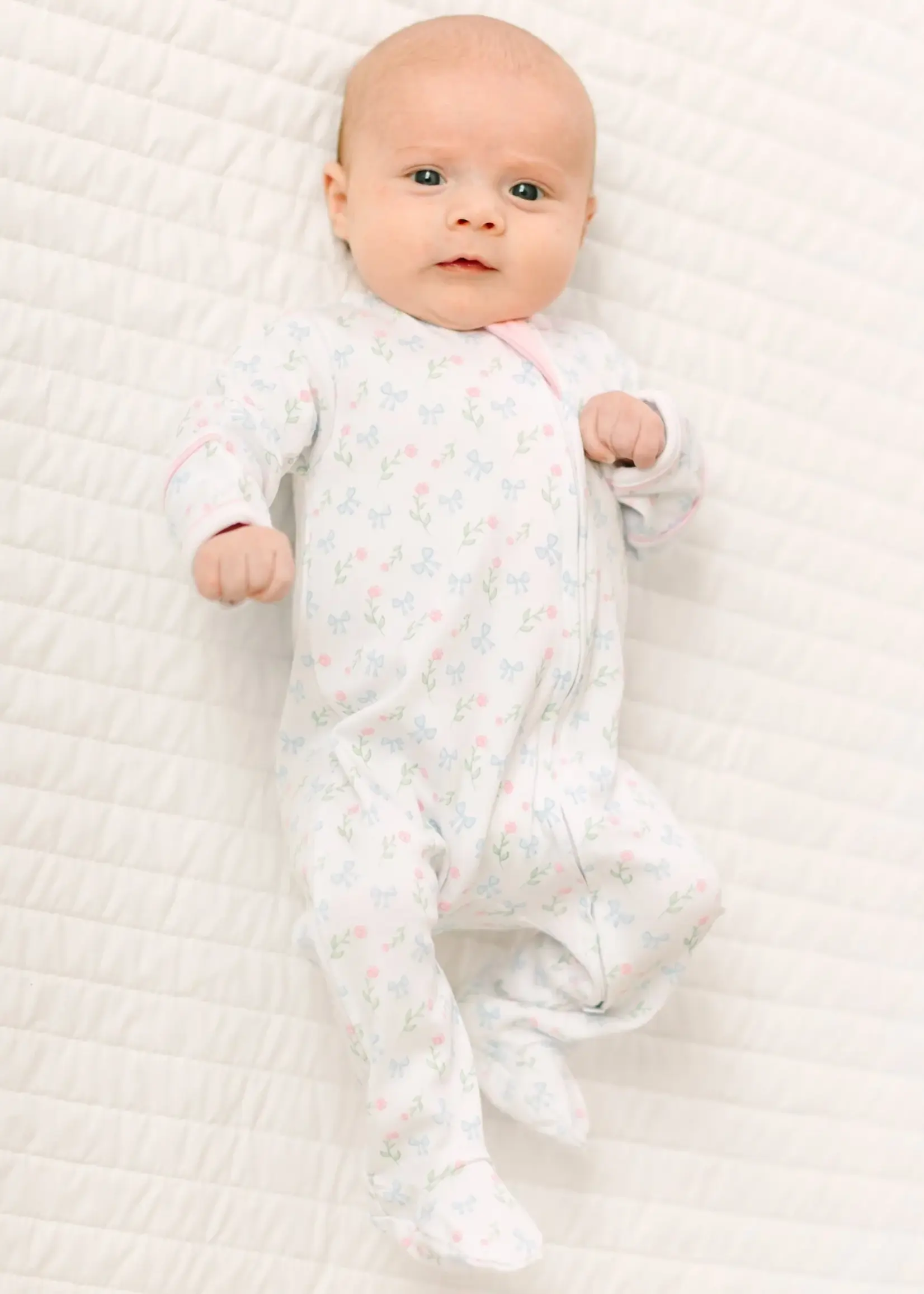 EVELYN'S CLASSICS PRINTED ZIP FOOTIE