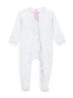 EVELYN'S CLASSICS PRINTED ZIP FOOTIE