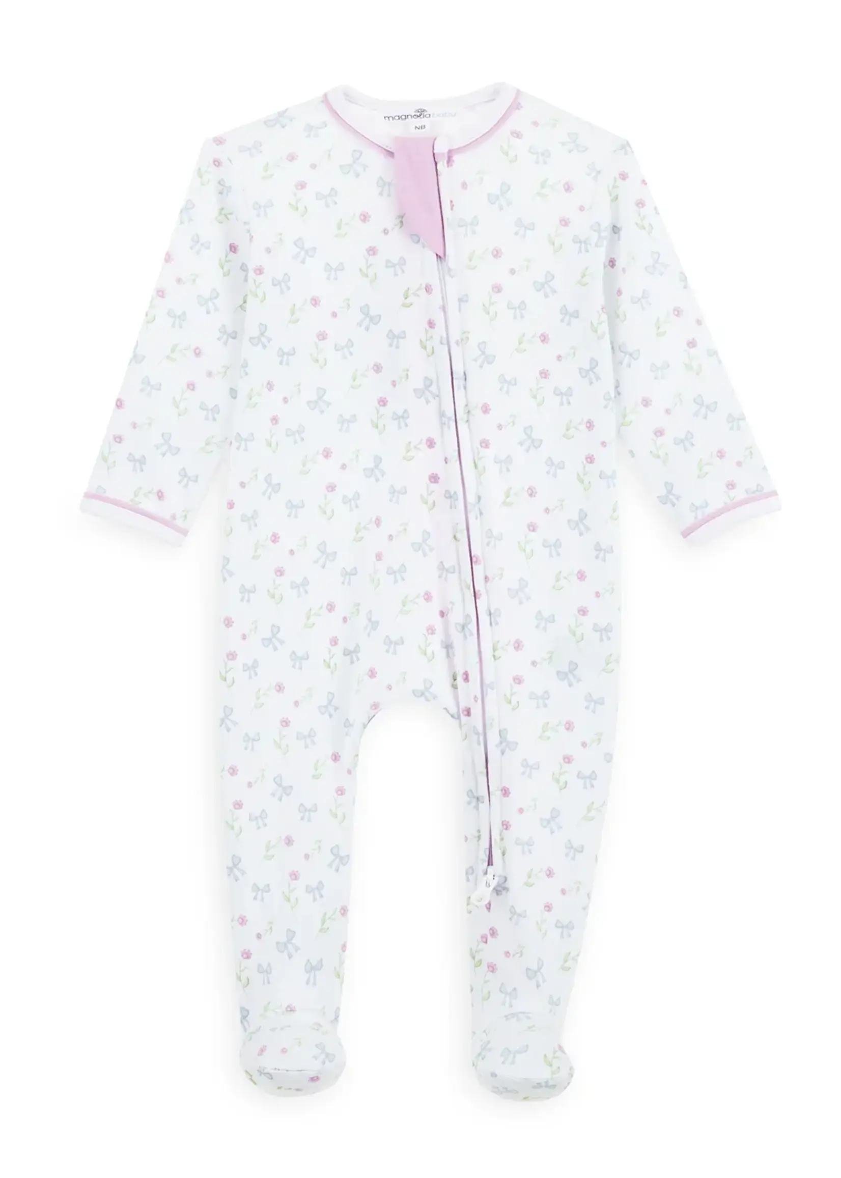 EVELYN'S CLASSICS PRINTED ZIP FOOTIE