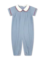 SEASIDE BLUE MINISTRIPЕ PRECIOUS PLEATED ROMPER