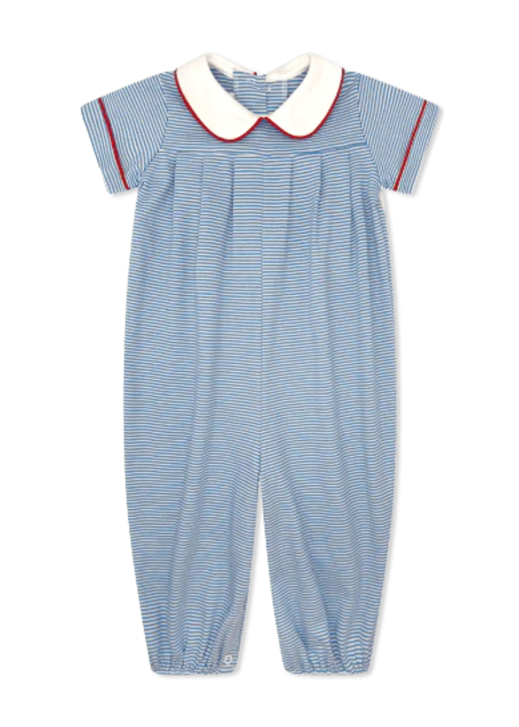 SEASIDE BLUE MINISTRIPЕ PRECIOUS PLEATED ROMPER