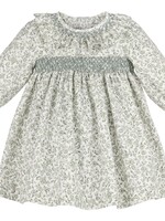 GREEN HEIRLOOM FLORAL DRESS