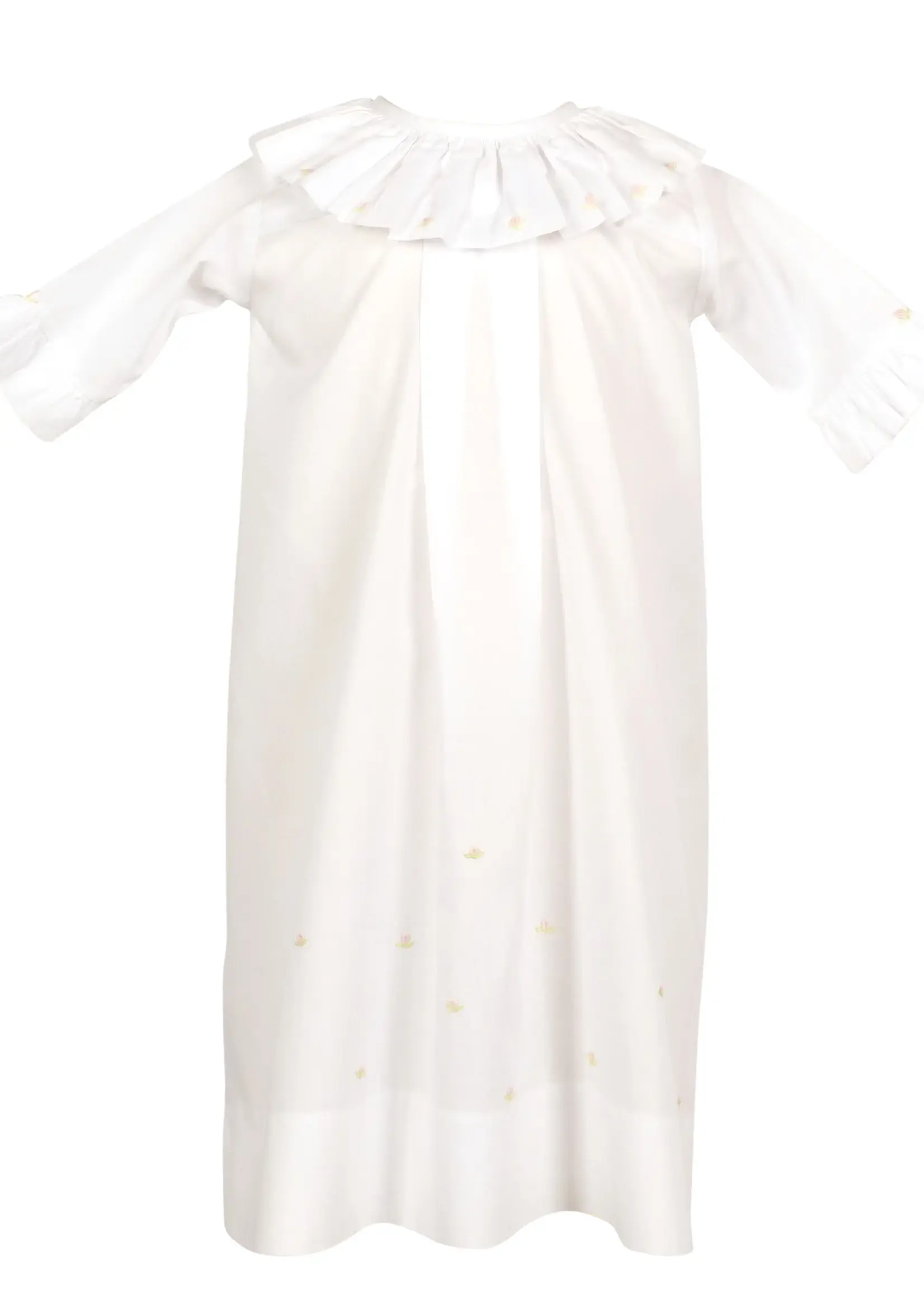 WHITE AVA DAYGOWN & DIAPER COVER
