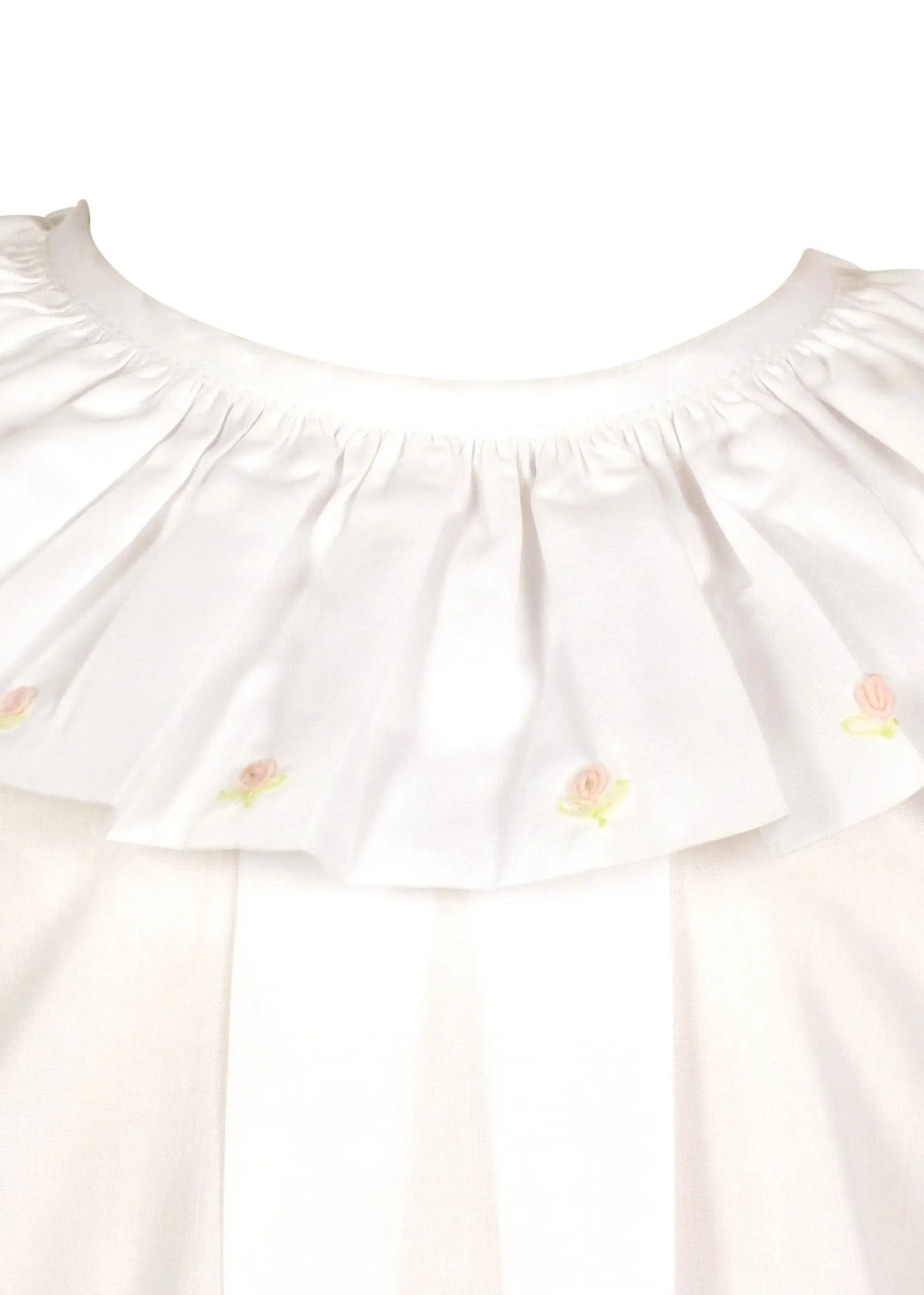 WHITE AVA DAYGOWN & DIAPER COVER