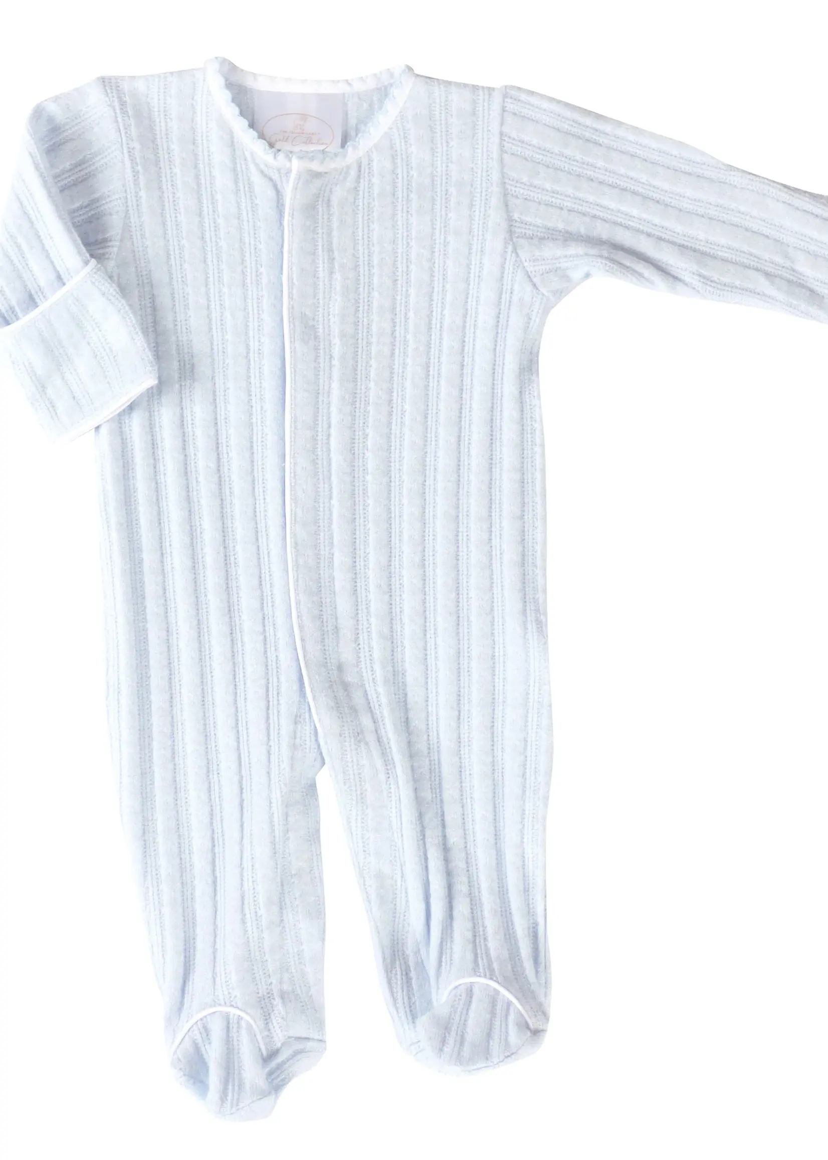 BLUE AMORY FOOTED PAJAMAS