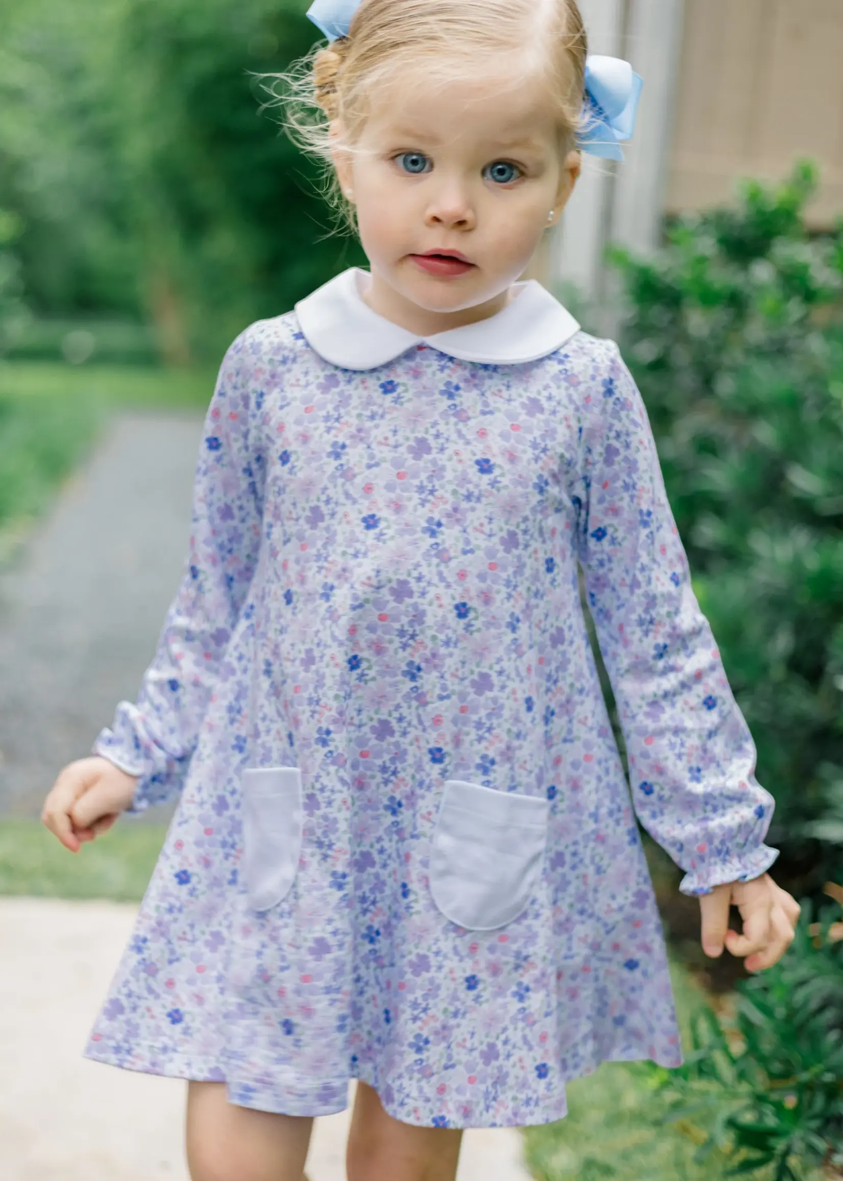 BLUE FLORAL DRESS