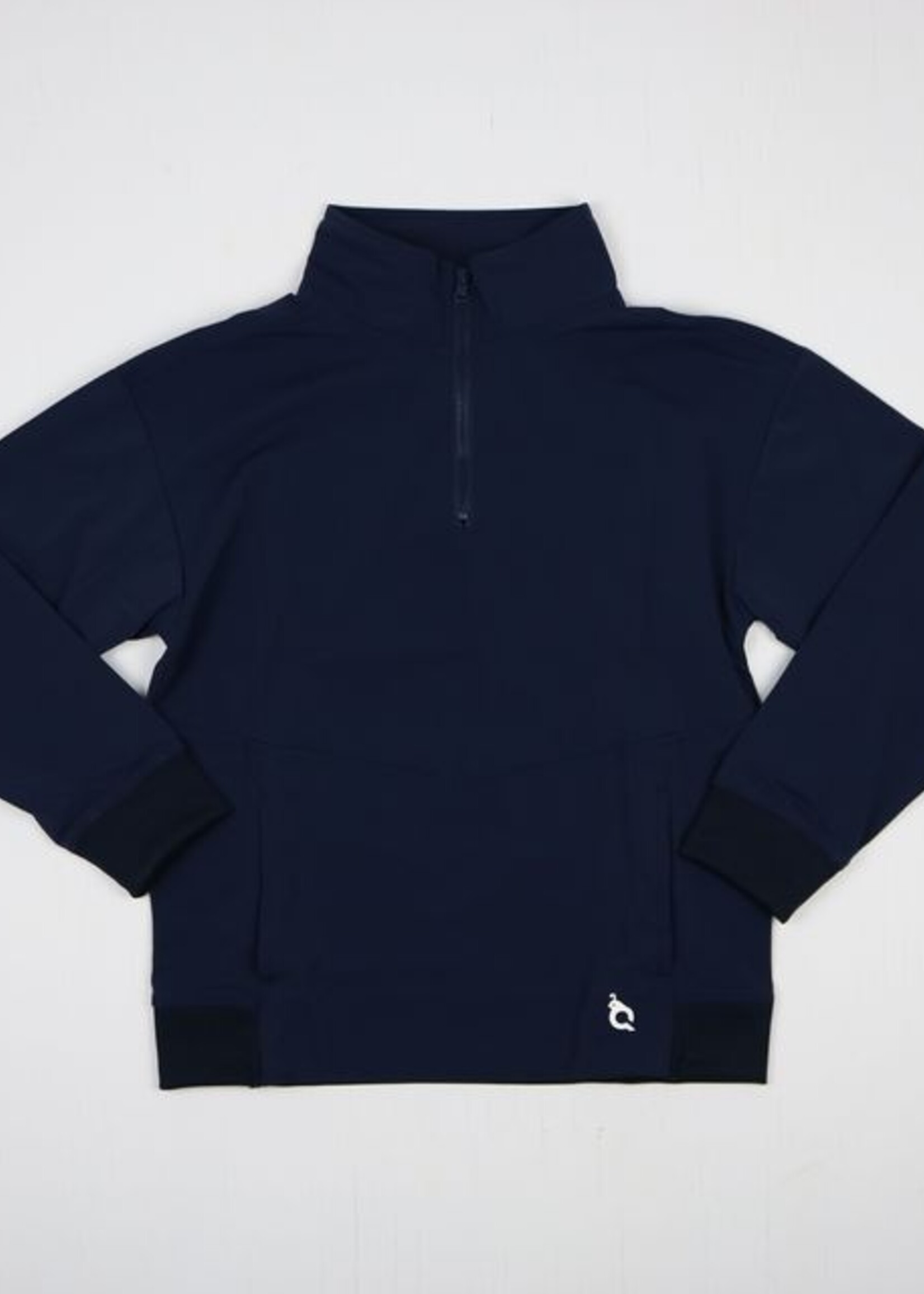 NAVY PERFORMANCE ZIP PULLOVER