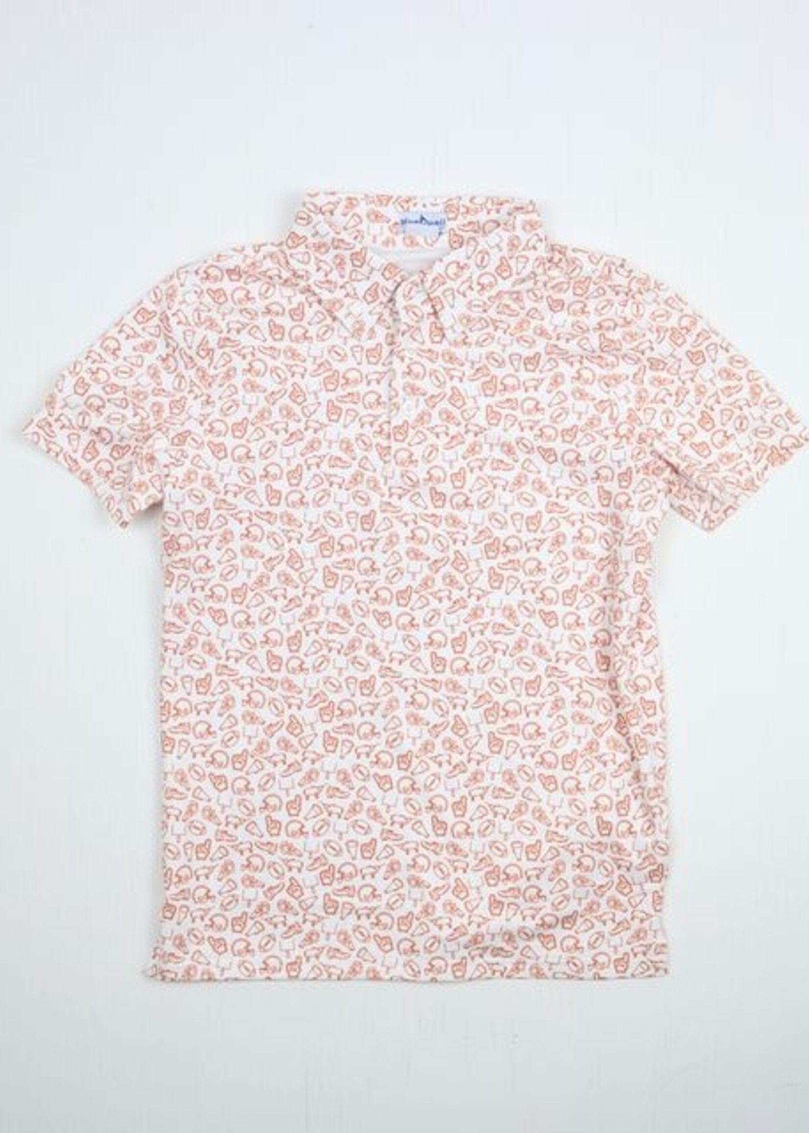 BURNT ORANGE PERFORMANCE POLO SHIRT