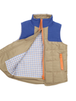 BRAZOS PLAID QUILTED VEST