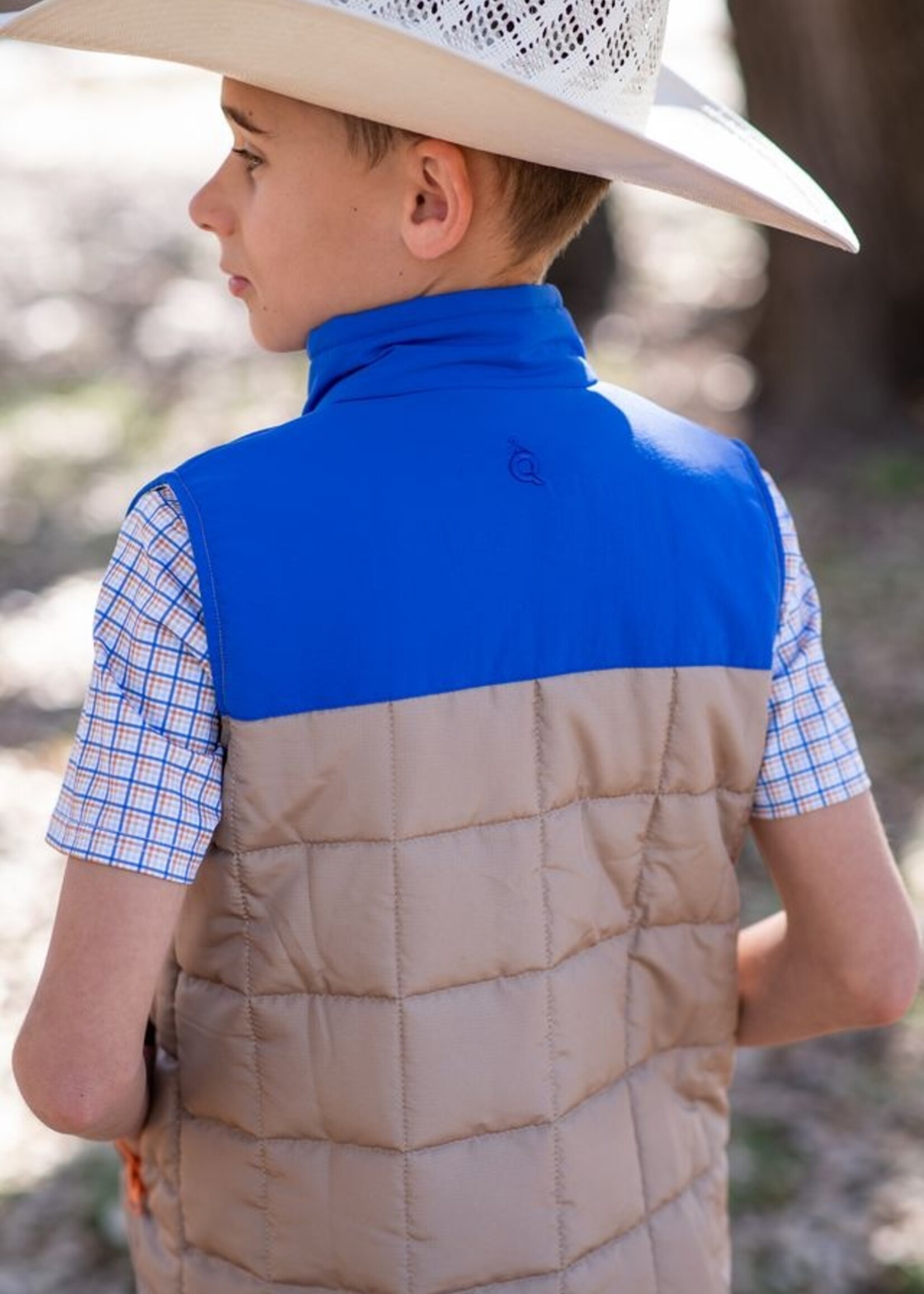 BRAZOS PLAID QUILTED VEST