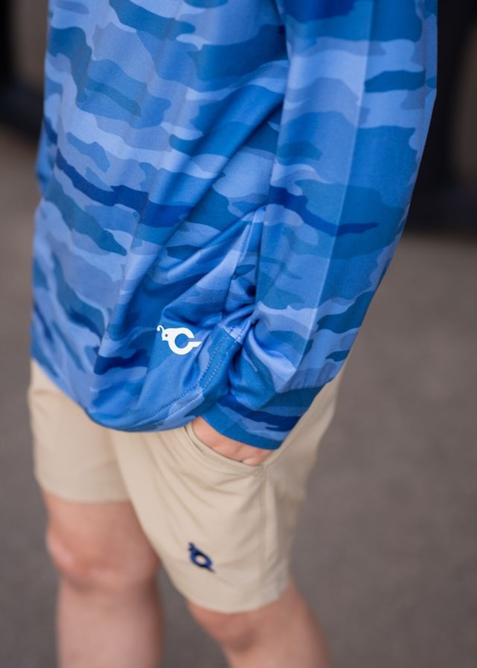 CLASSIC CAMO BLUE LIGHTWEIGHT PERFORMANCE HOODIE