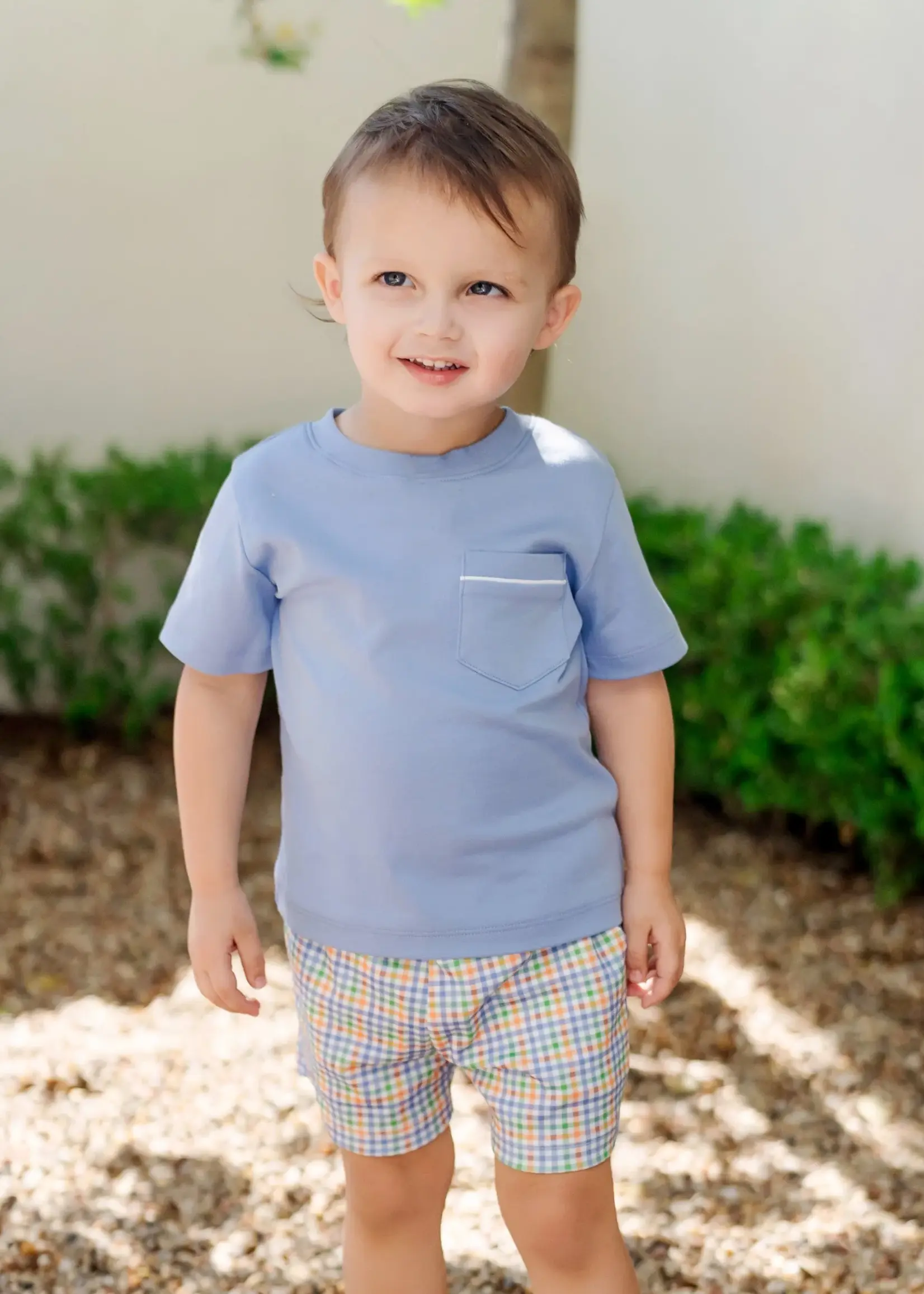 HARVEST GINGHAM WALKER SHORT SET