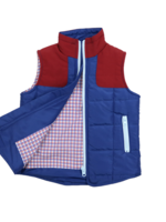 TRINITY PLAID QUILTED VEST