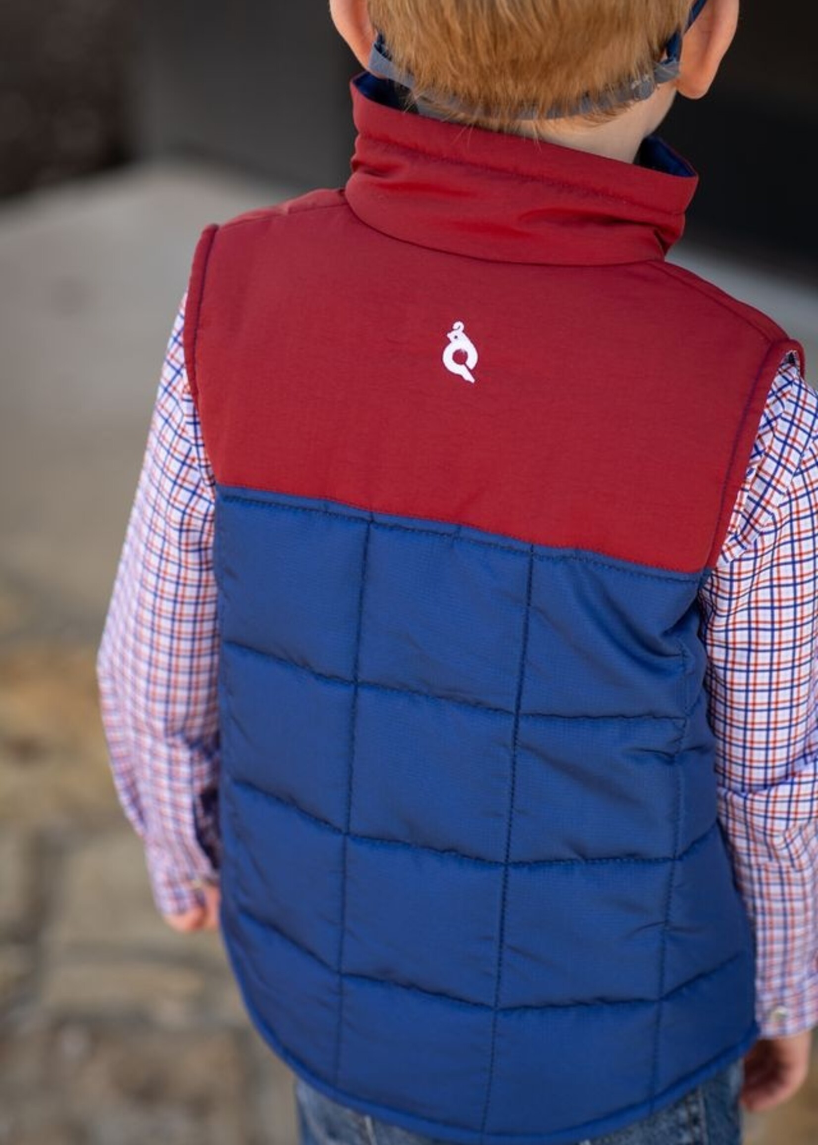 TRINITY PLAID QUILTED VEST