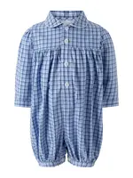 BLUE CHECK BABYSUIT