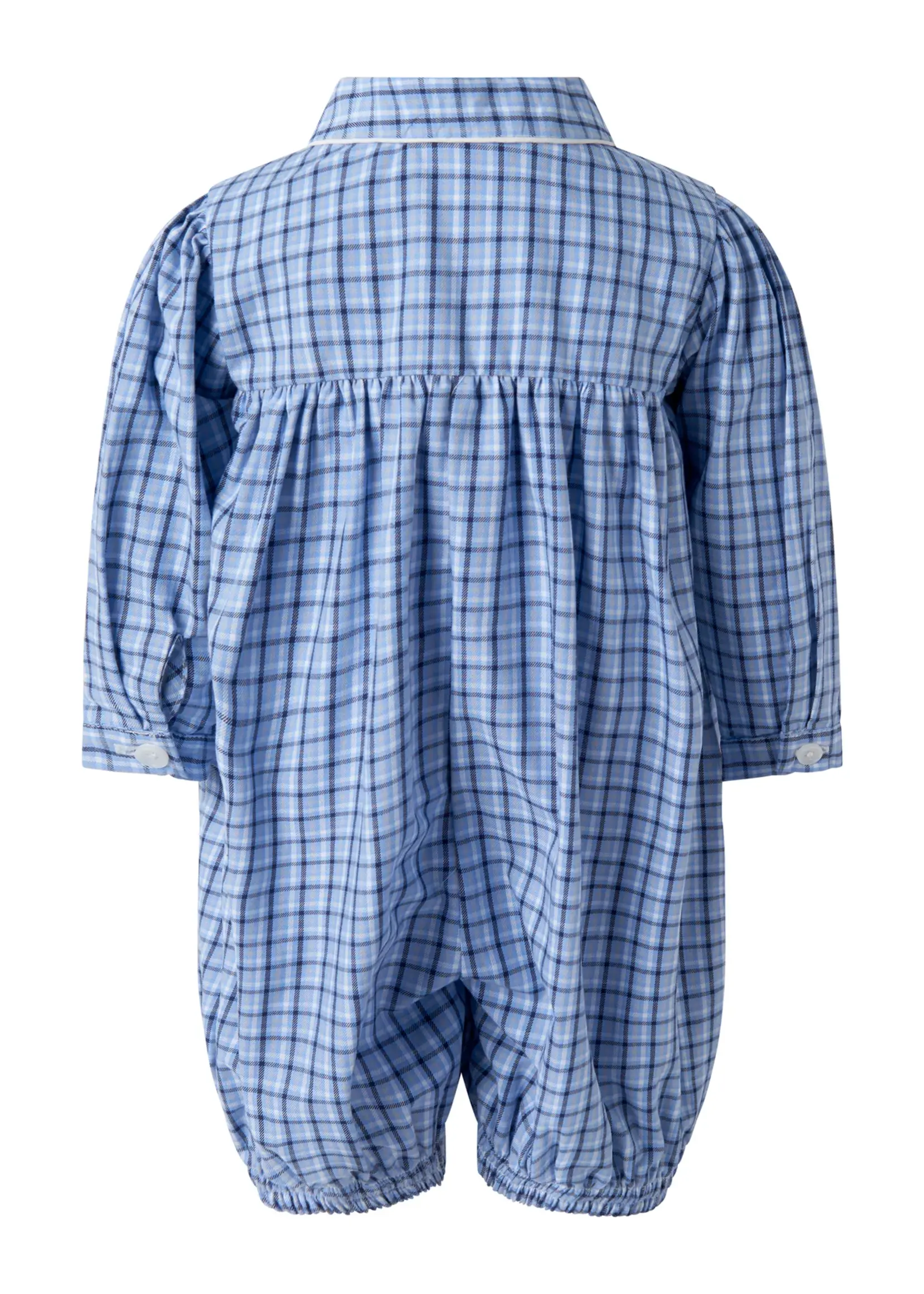 BLUE CHECK BABYSUIT