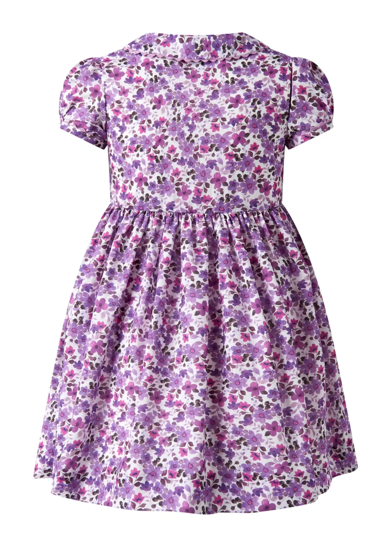 VIOLET BUTTON FRONT DRESS