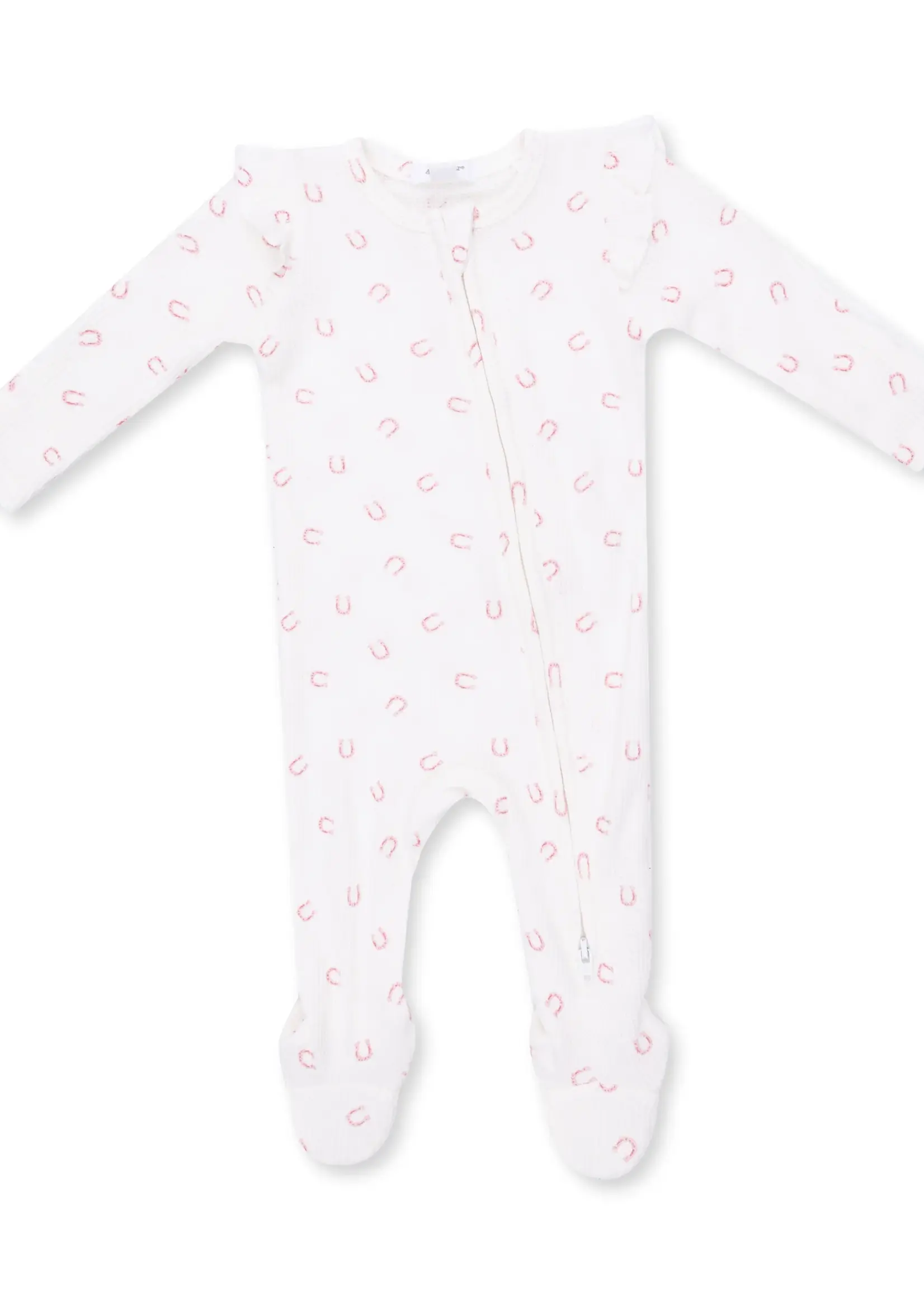 Angel Dear LITTLE HORSESHOES PINK  FOOTIE