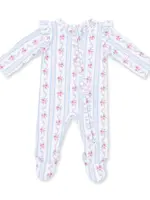 Angel Dear ANNA FLORAL STRIPE FOOTIE