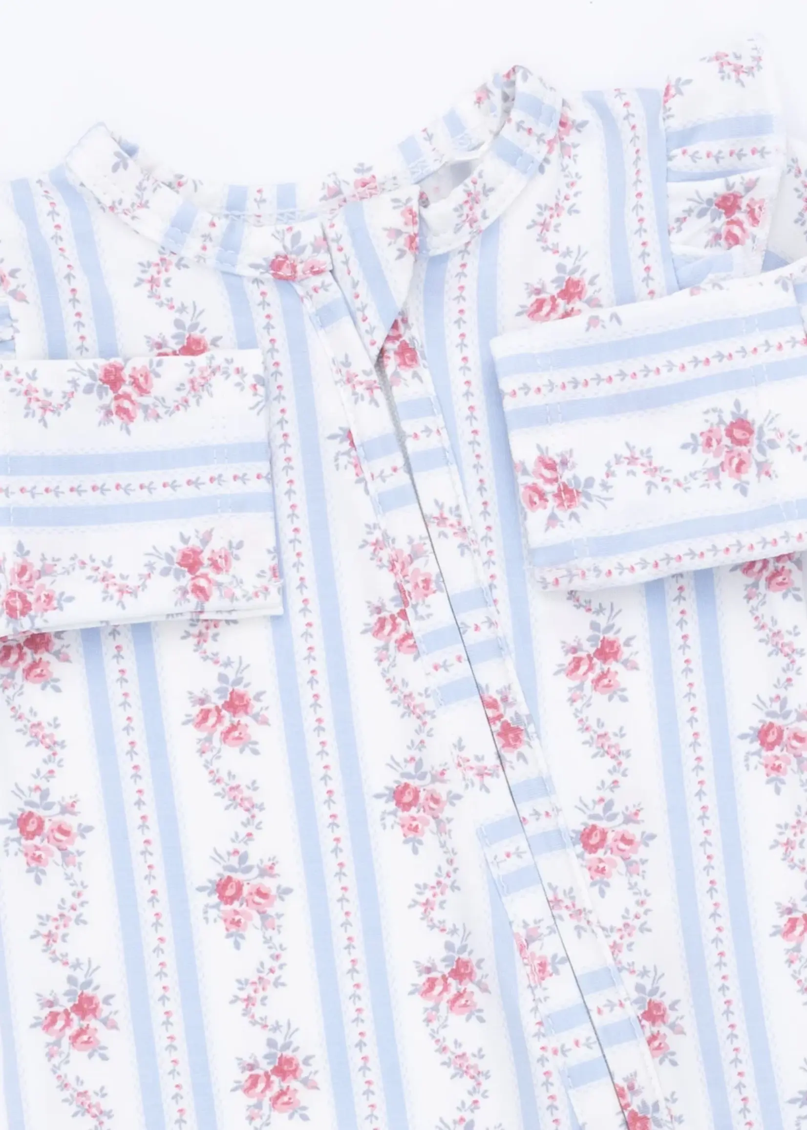 Angel Dear ANNA FLORAL STRIPE FOOTIE