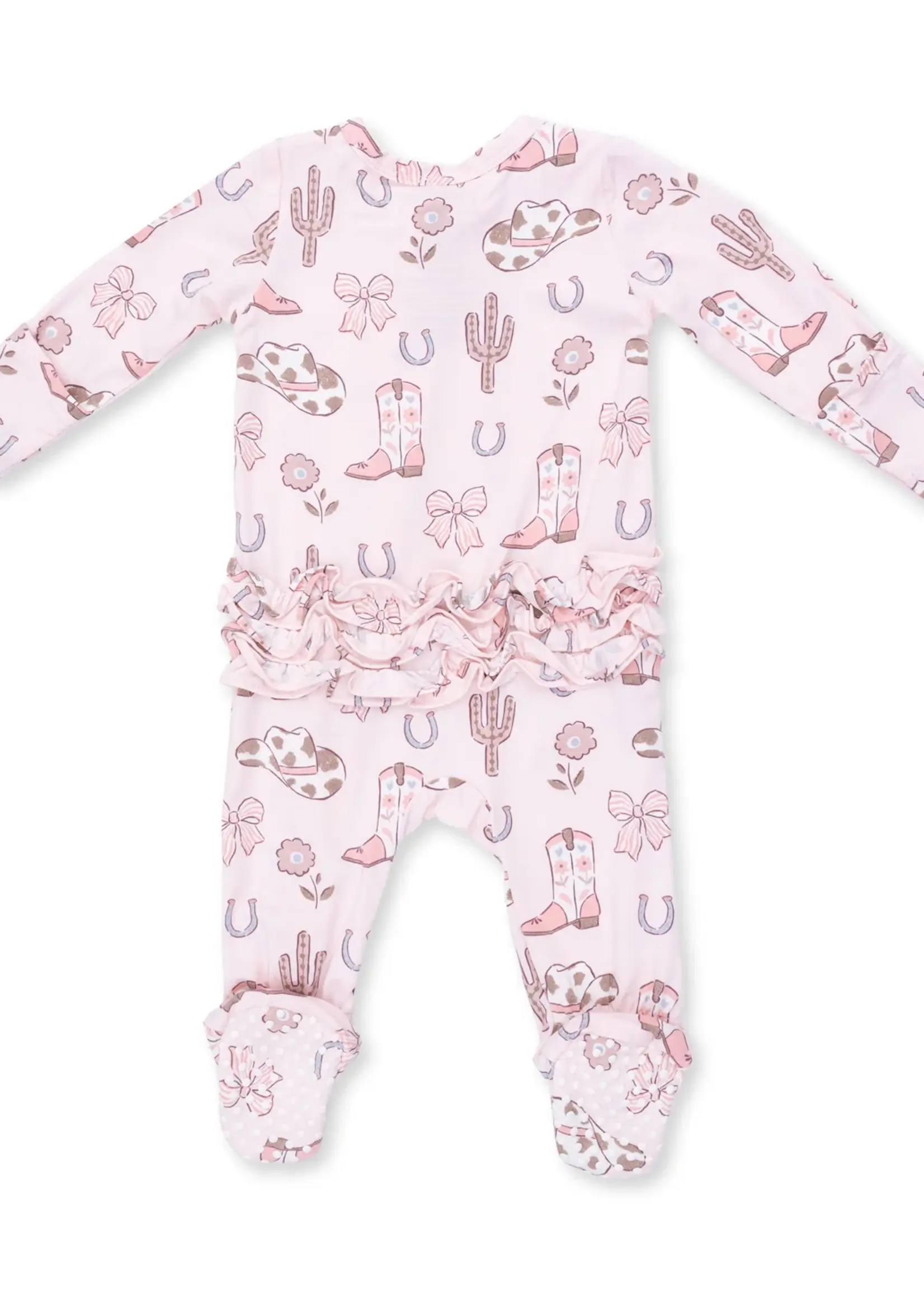 Angel Dear COWGIRL BOOTS AND BOWS FOOTIE