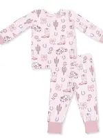Angel Dear COWGIRL BOOTS AND BOWS LOUNGEWEAR SET