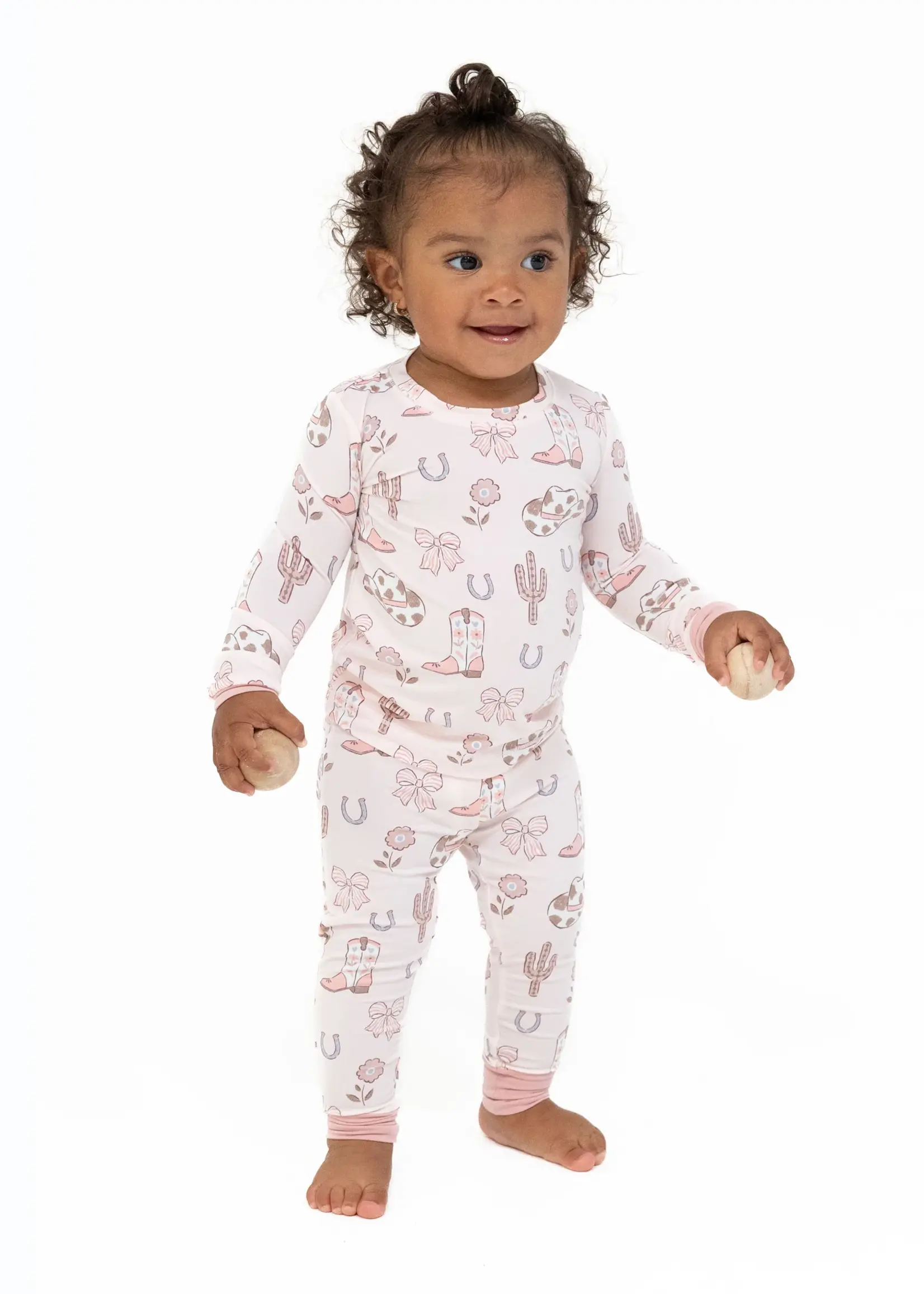 Angel Dear COWGIRL BOOTS AND BOWS LOUNGEWEAR SET