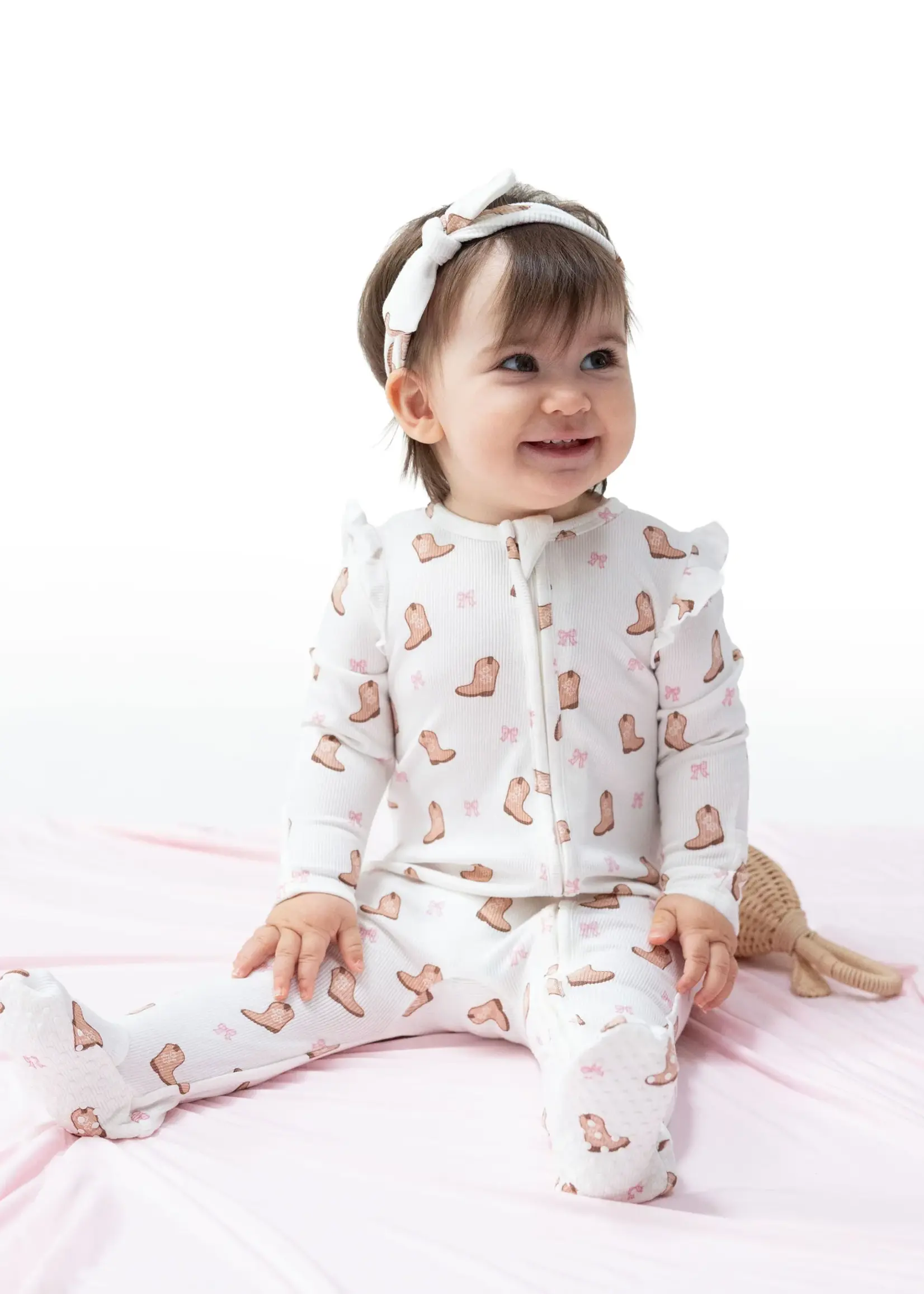 Angel Dear MINI COWGIRL BOOTS FOOTIE