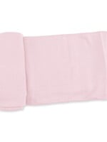 Angel Dear SOLID VEILED PINK RIB SWADDLE BLANKET