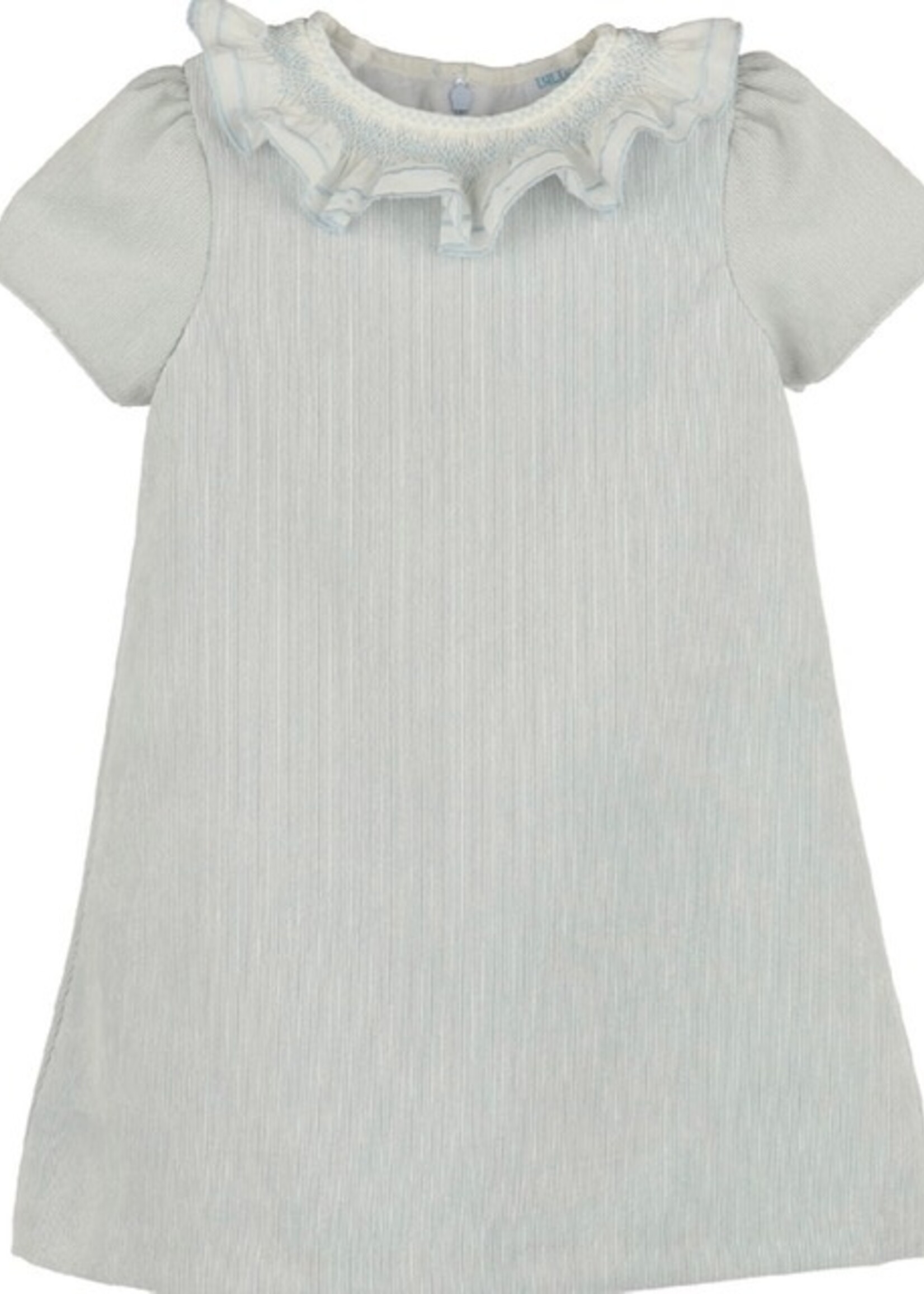 BLUE SWEET CORDUROY A-LINE DRESS
