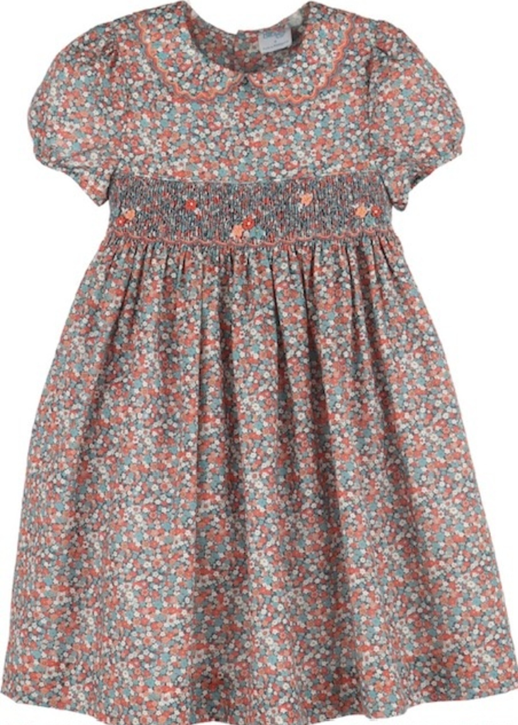 BLUE FLORAL VINTAGE DRESS