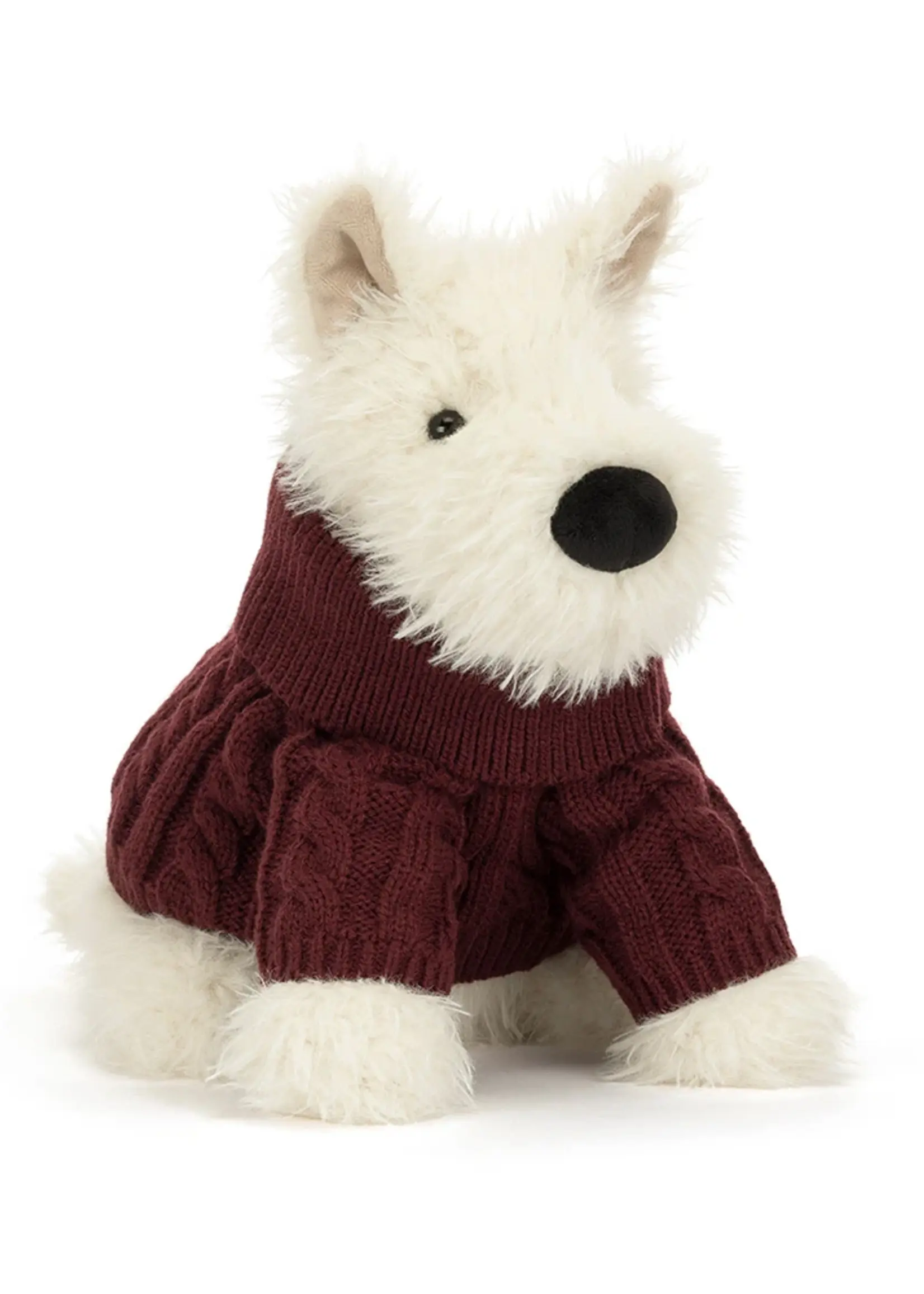 Jellycat MUNRO SCOTTIE DOG WINTER JUMPER OUTFIT