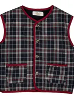 NAVY BURGUNDY BERANGER REVERSIBLE JACKET