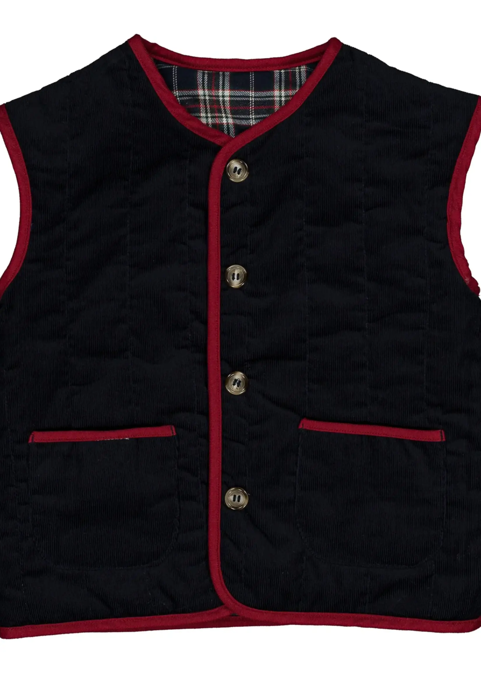 NAVY BURGUNDY BERANGER REVERSIBLE JACKET