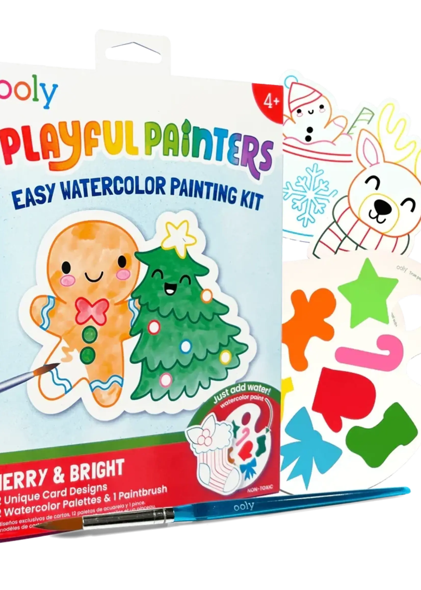 PLAYFUL PAINTERS: EASY WATERCOLOR PAINTING KIT MERRY