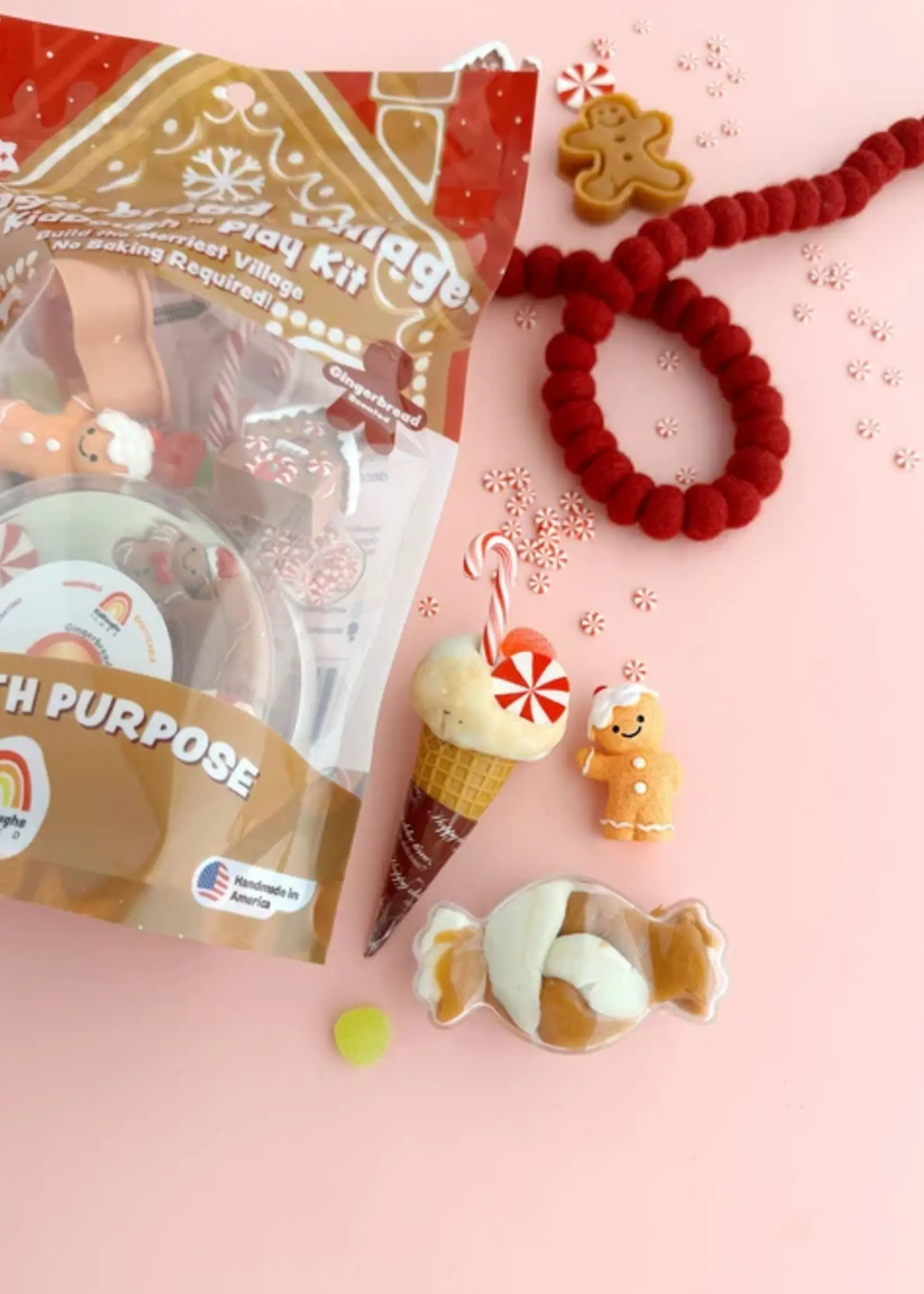 GINGERBREAD VILLAGE KIDOUGH PLAY KIT