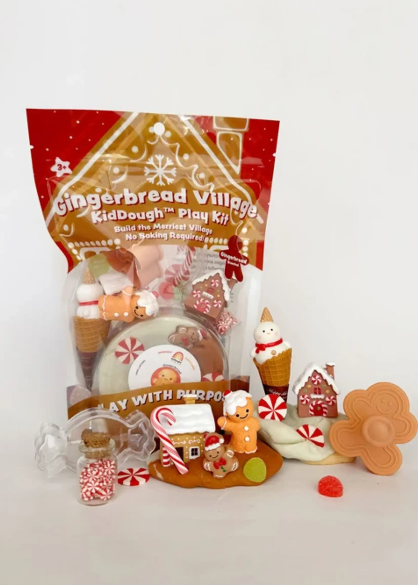 GINGERBREAD VILLAGE KIDOUGH PLAY KIT