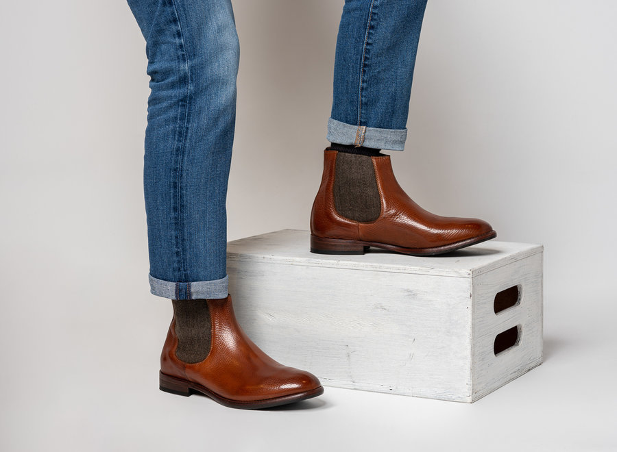 Travis leather chelsea boots