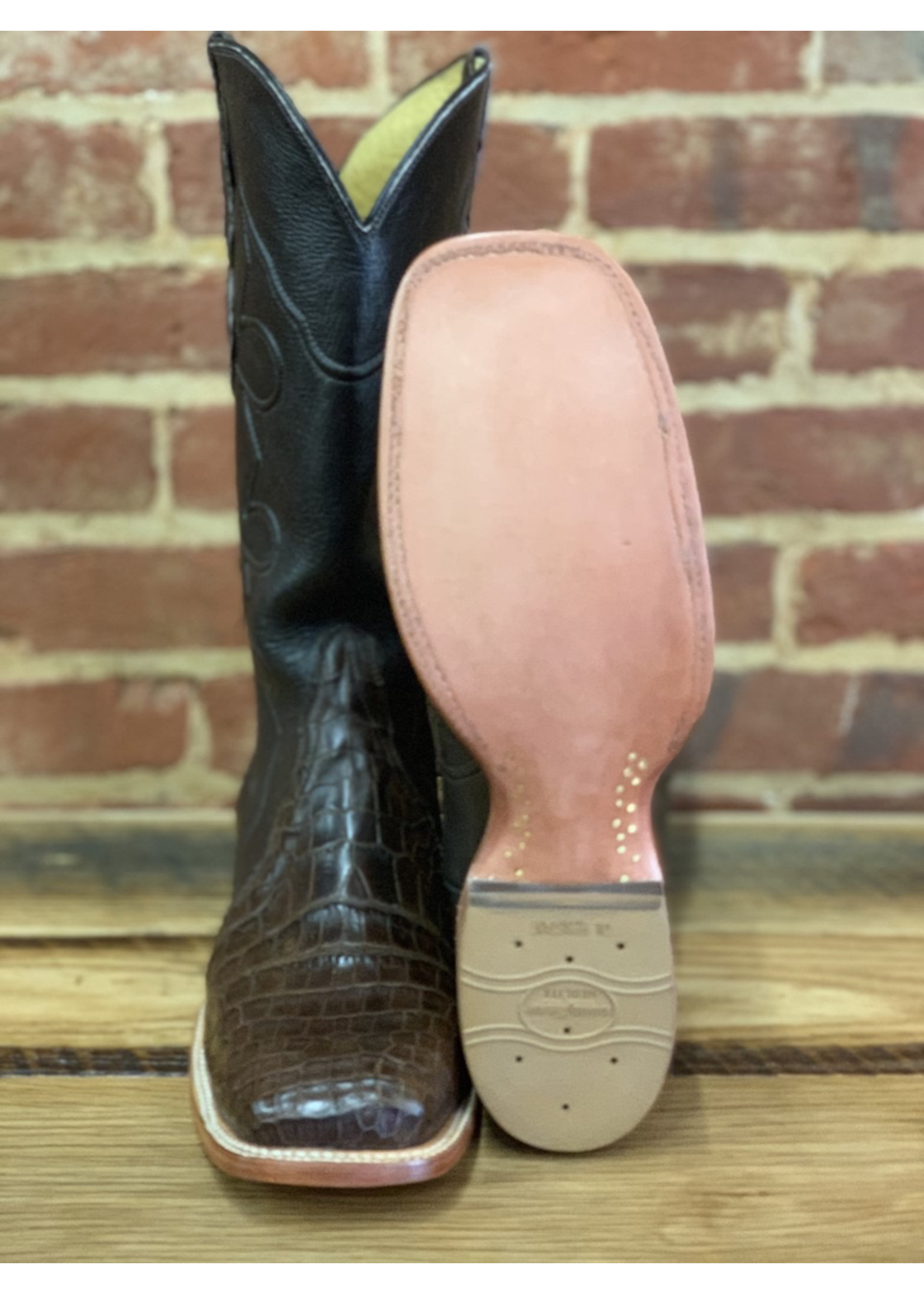 Hewlett & Dunn Q8708 American Alligator Belly Boot