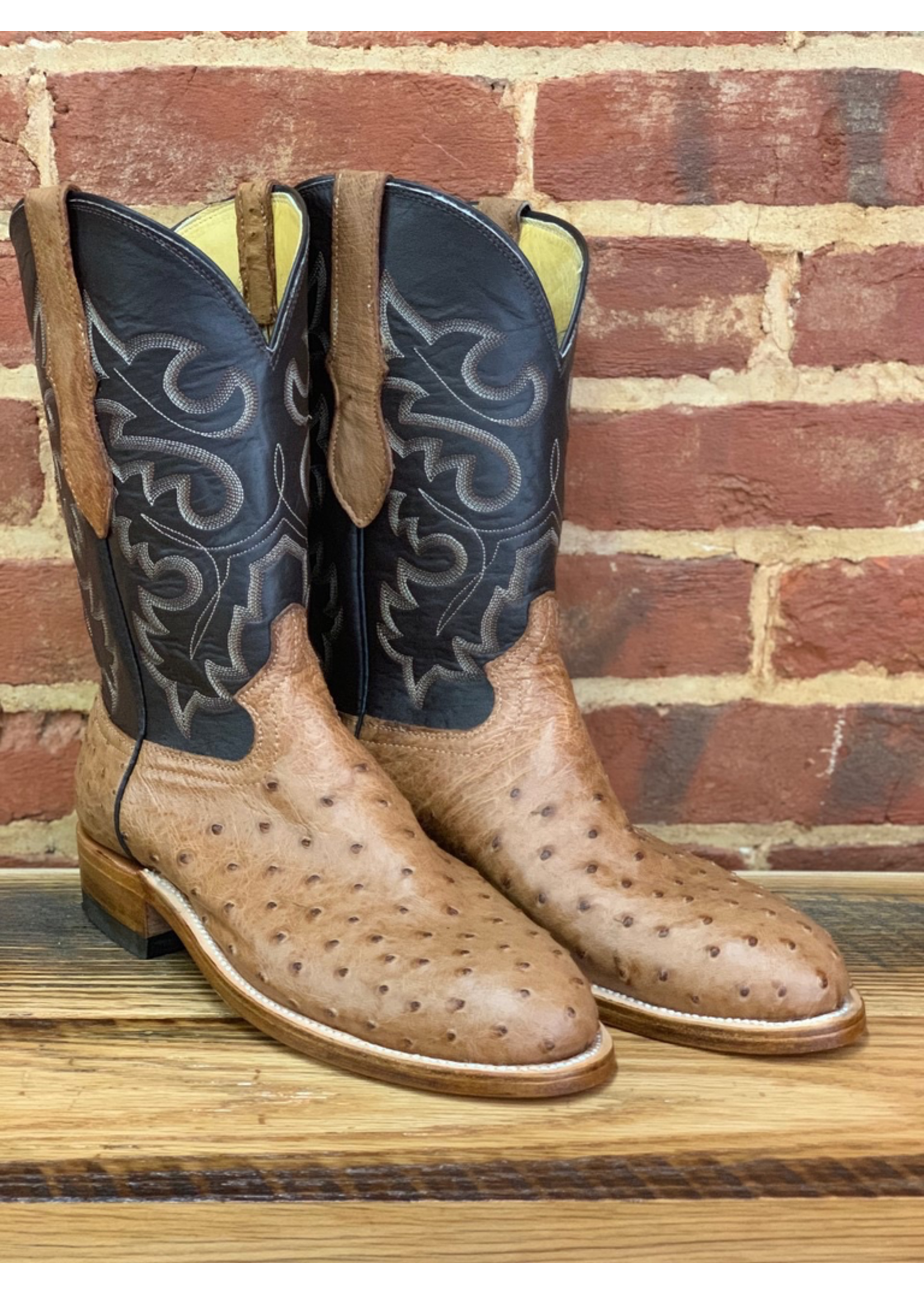Hewlett & Dunn 274.RR  Full Quill Ostritch Boot