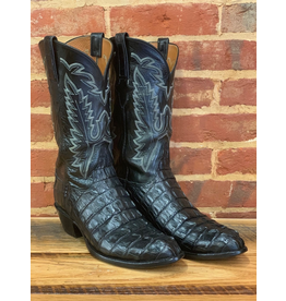 lucchese black caiman tail boots
