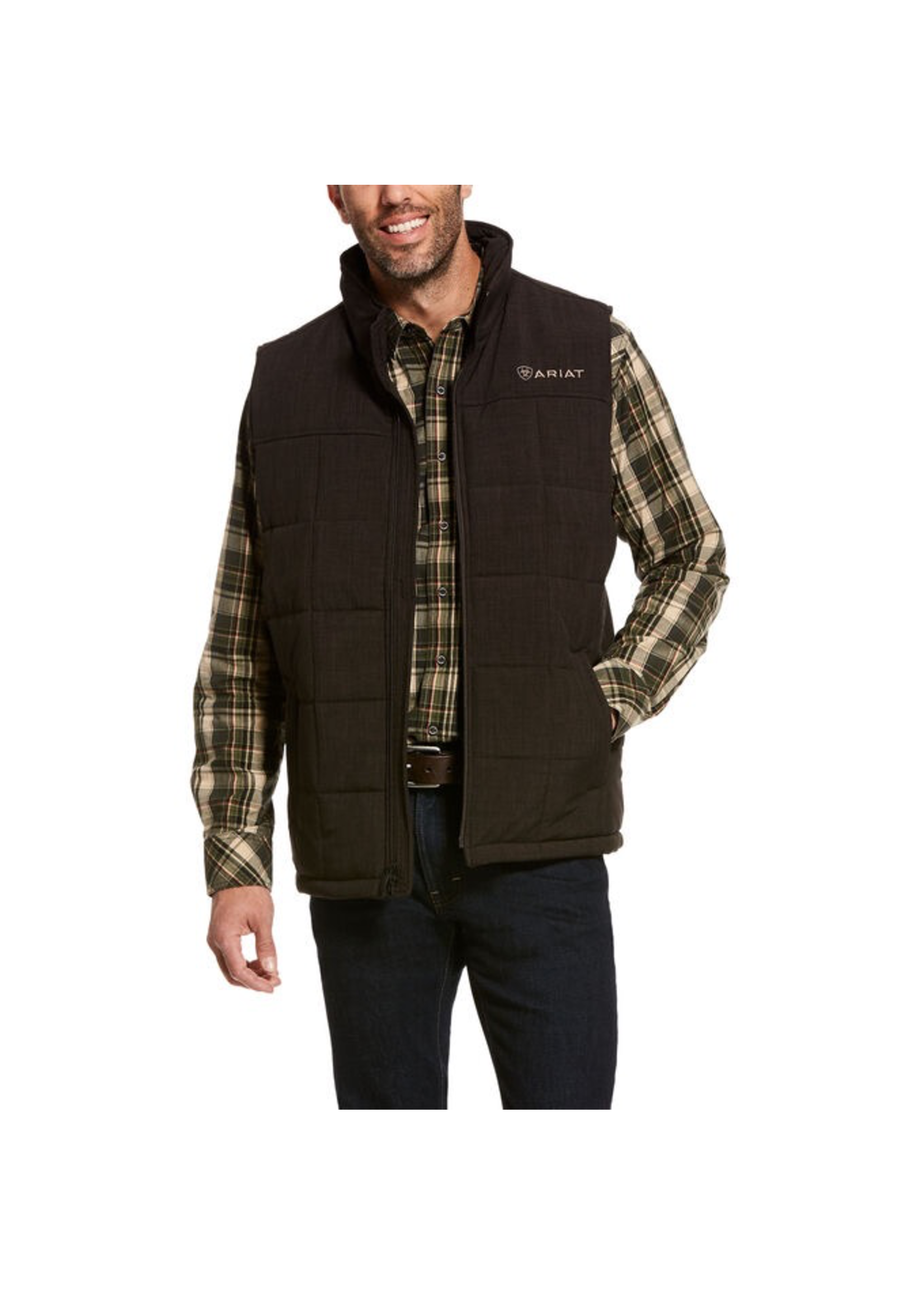 Gilet Uomo Ariat Crius – Nero, Taglia 2XL, Antivento E Antimacchia, Isolato Per Clima Freddo