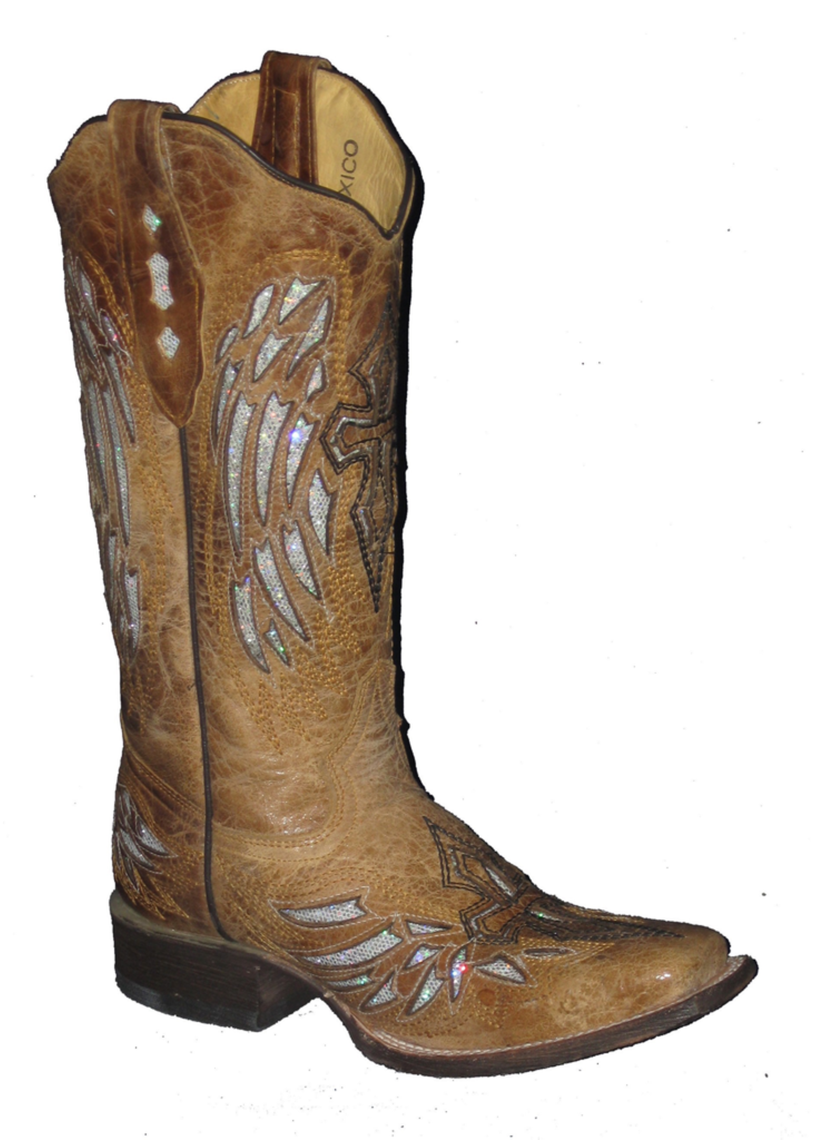HEWLETT & DUNN F402 Silver Winged Cross Boot