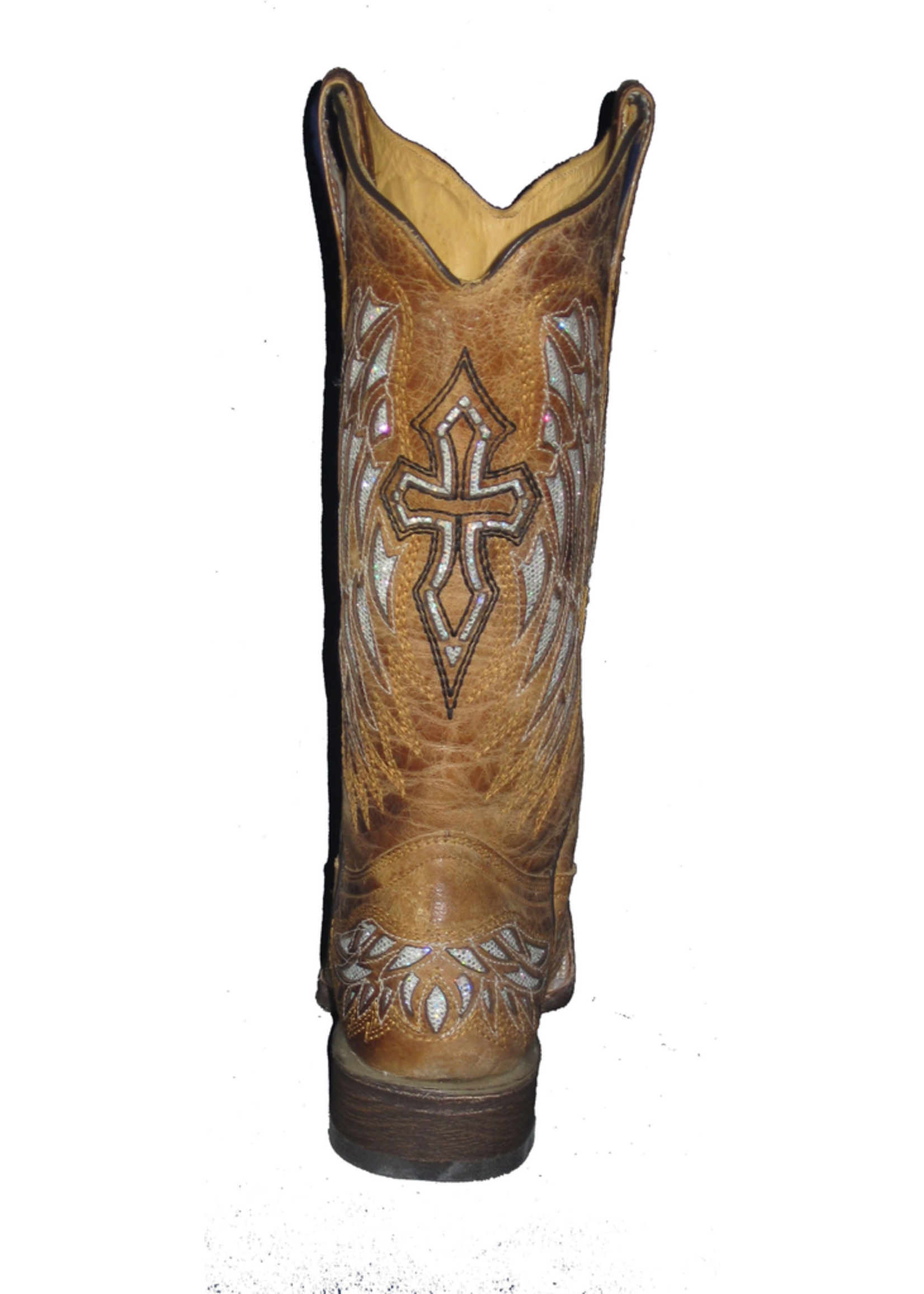 HEWLETT & DUNN F402 Silver Winged Cross Boot