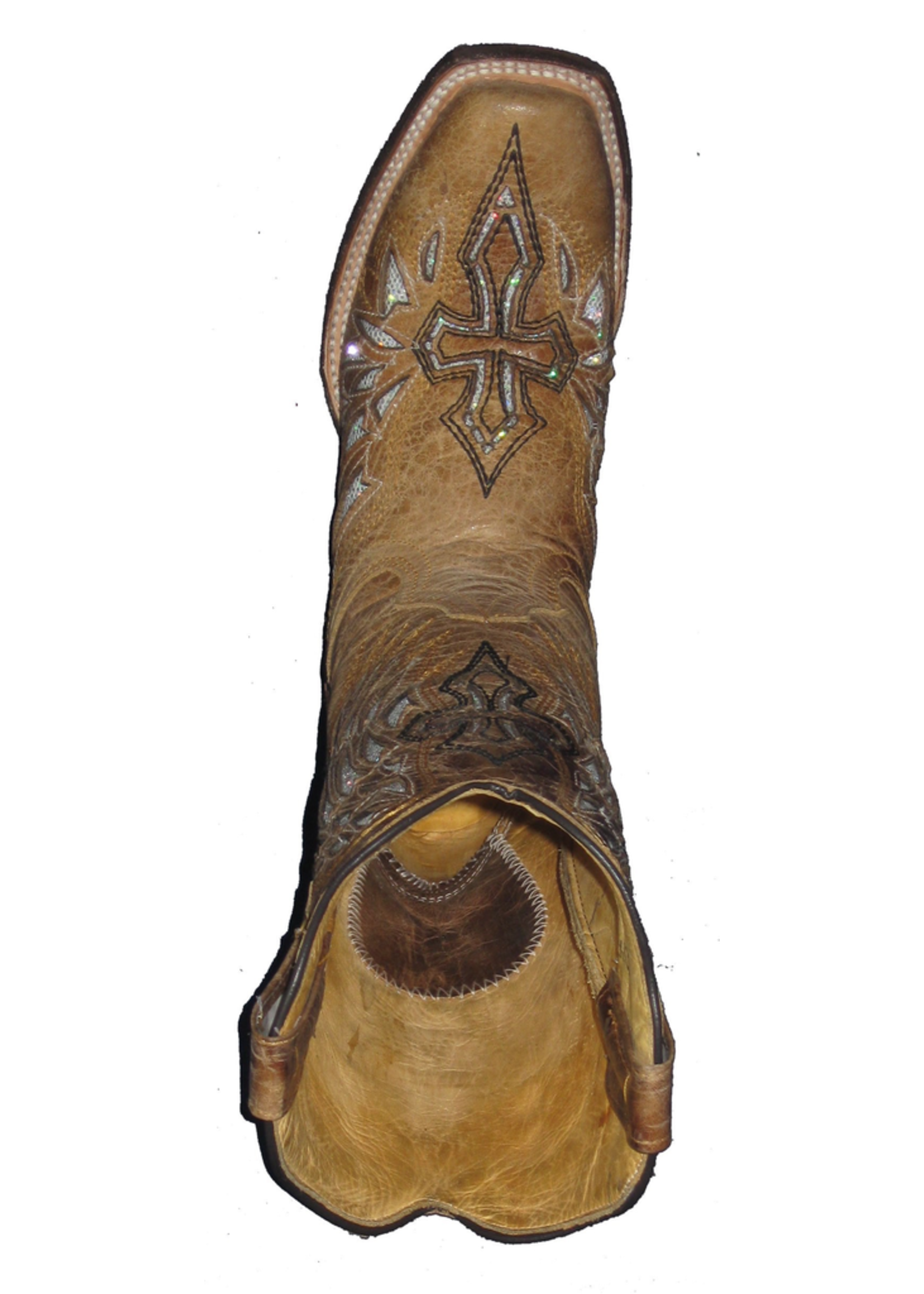 HEWLETT & DUNN F402 Silver Winged Cross Boot