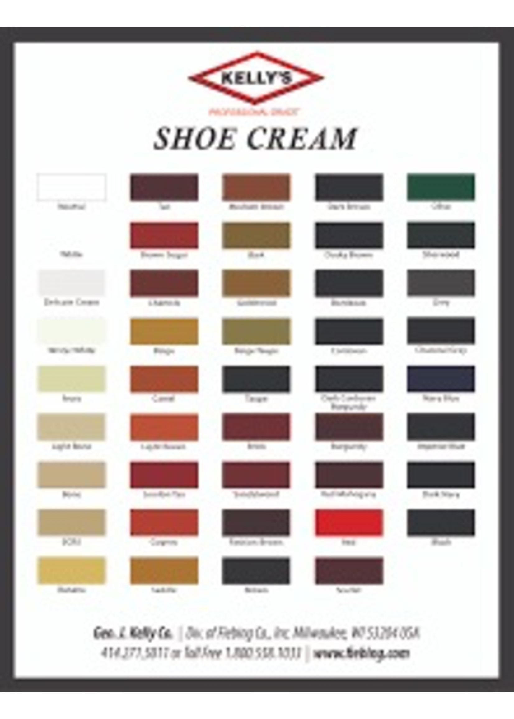 Kelly's Shoe Cream