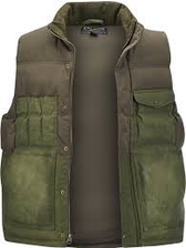 FILSON Men's Down Cruiser Vest - Dark Tan & Blue Coal FILSON Men's Down Cruiser Vest - Dark Tan & Blue Coal