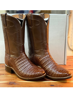 HEWLETT & DUNN 458 9 EE Cigar Caiman & Brn Buffalo Calf Boot